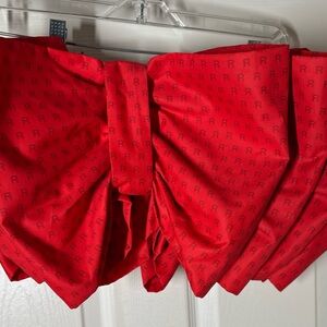 Red Bow Accent Strapless Top